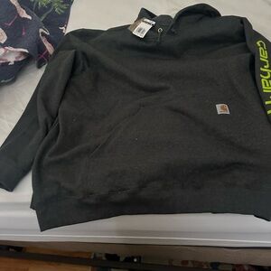 Carhartt Charcoal Hoodie with Subtle Logo